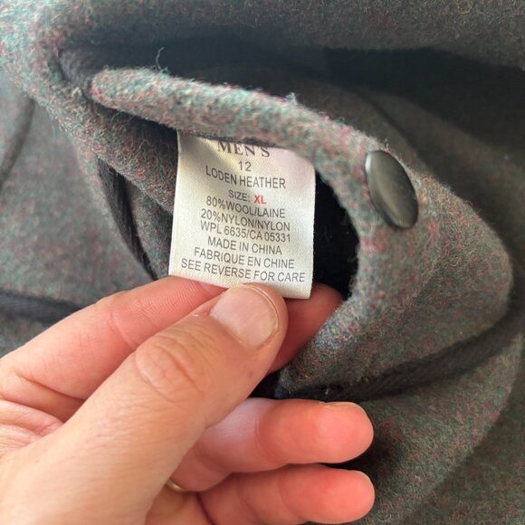 Woolrich Hunting Vest Men's XL Green Black Wool Zip Outdoor Pockets Utility - Picture 7 of 11